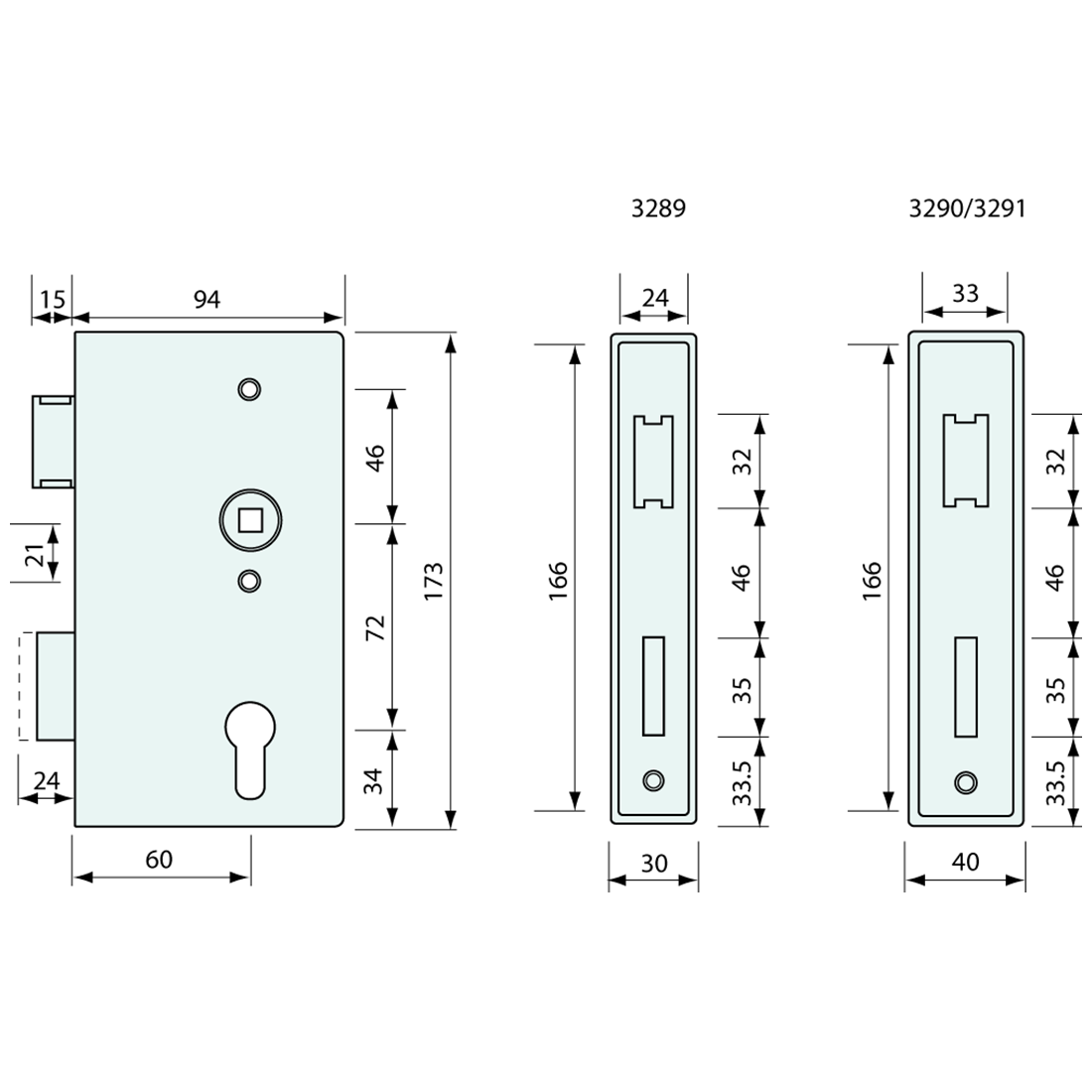 Gate Slam Latch With Lock Case Stainless Steel 40x94mm