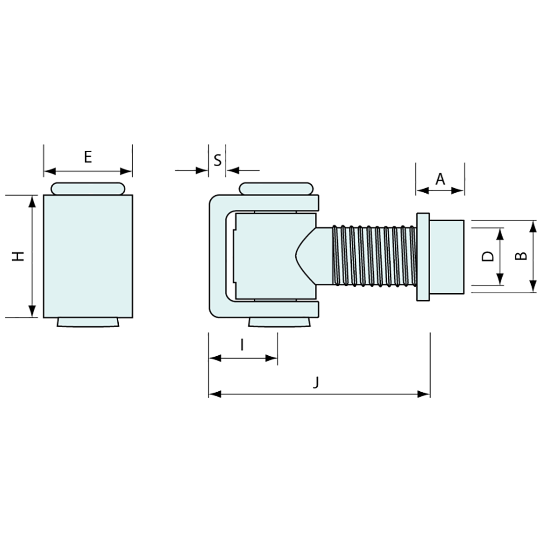 Pipe Gate Hinge Zinc Plated M20
