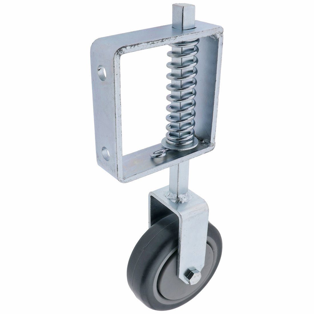 Spring Loaded Gate Castor Zinc Plated 125mm - Gate Gear