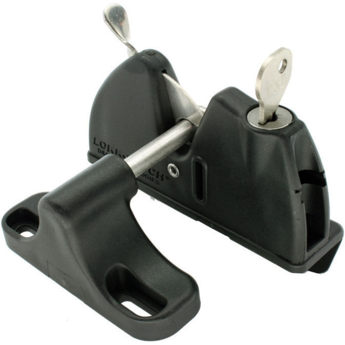 Snap Gate Latch Ext Key Locking Black 103mm