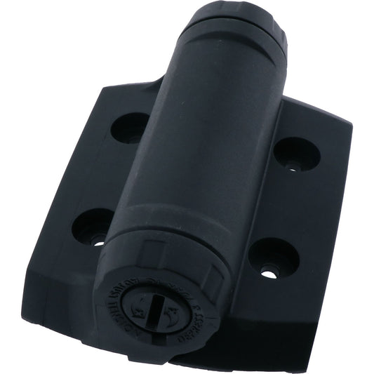 Spring Hinge No Legs Black Nylon 118x86mm