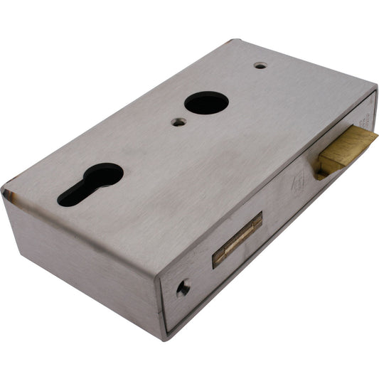 Gate Slam Latch With Lock Case Stainless Steel 40x94mm